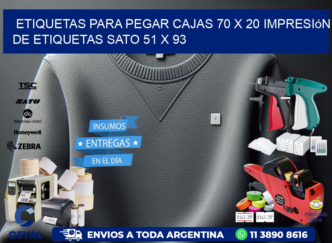 etiquetas para pegar cajas 70 x 20 impresión de etiquetas sato 51 x 93