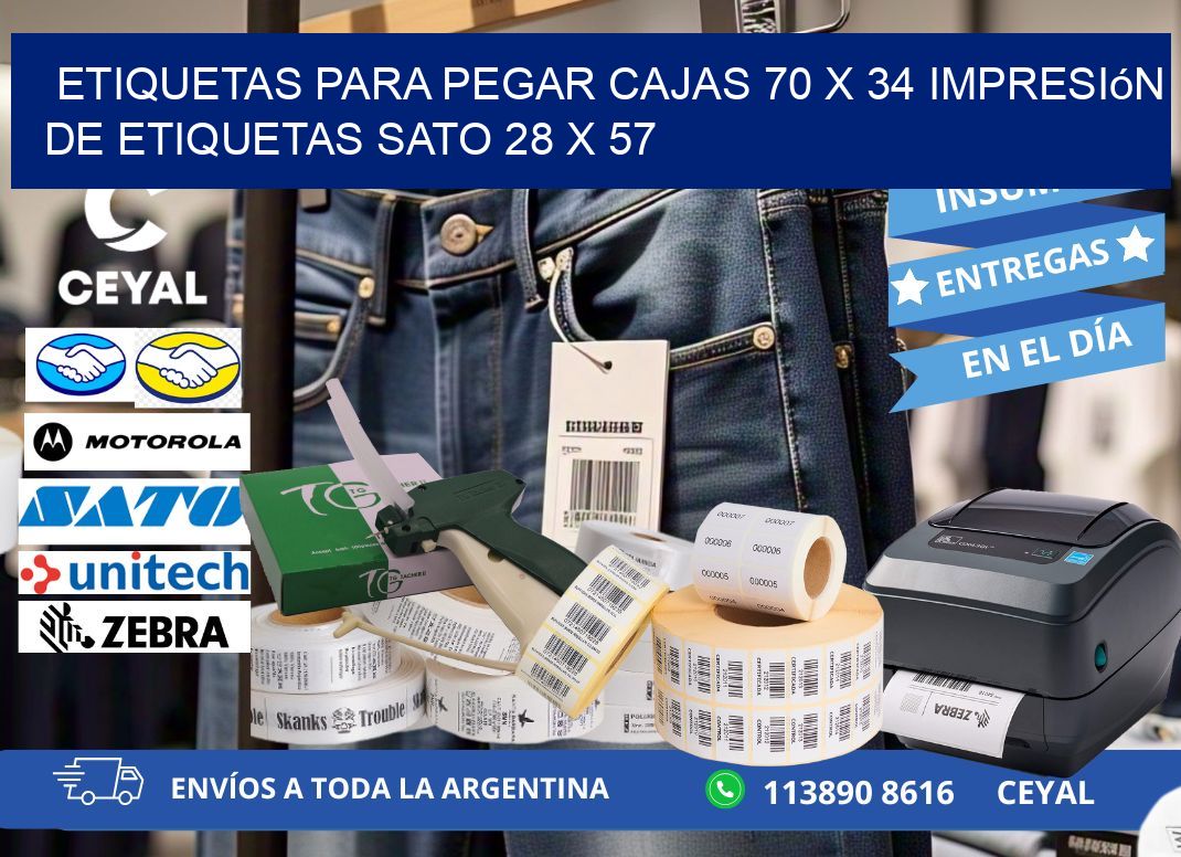 etiquetas para pegar cajas 70 x 34 impresión de etiquetas sato 28 x 57