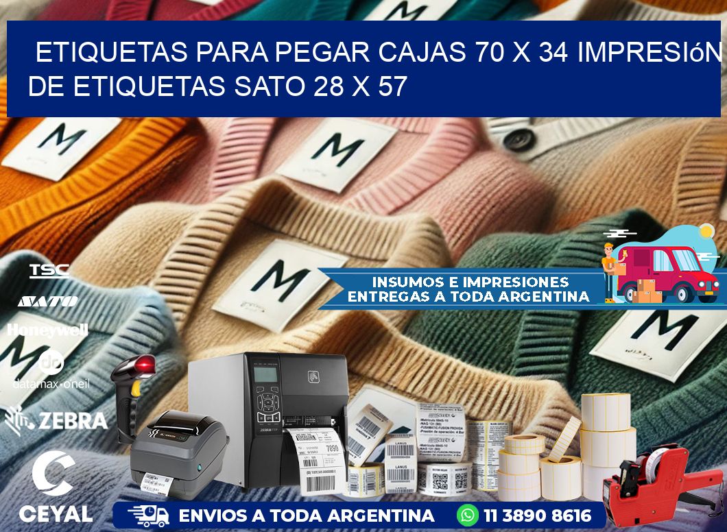 etiquetas para pegar cajas 70 x 34 impresión de etiquetas sato 28 x 57