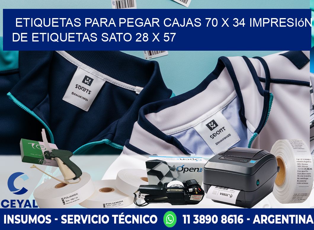 etiquetas para pegar cajas 70 x 34 impresión de etiquetas sato 28 x 57