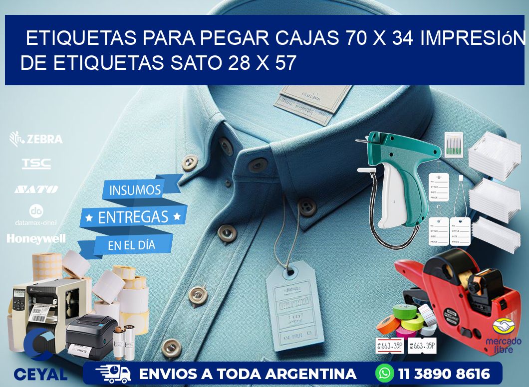 etiquetas para pegar cajas 70 x 34 impresión de etiquetas sato 28 x 57