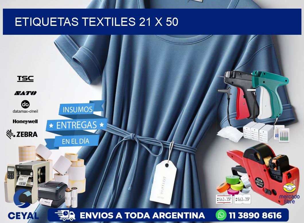 etiquetas textiles 21 x 50