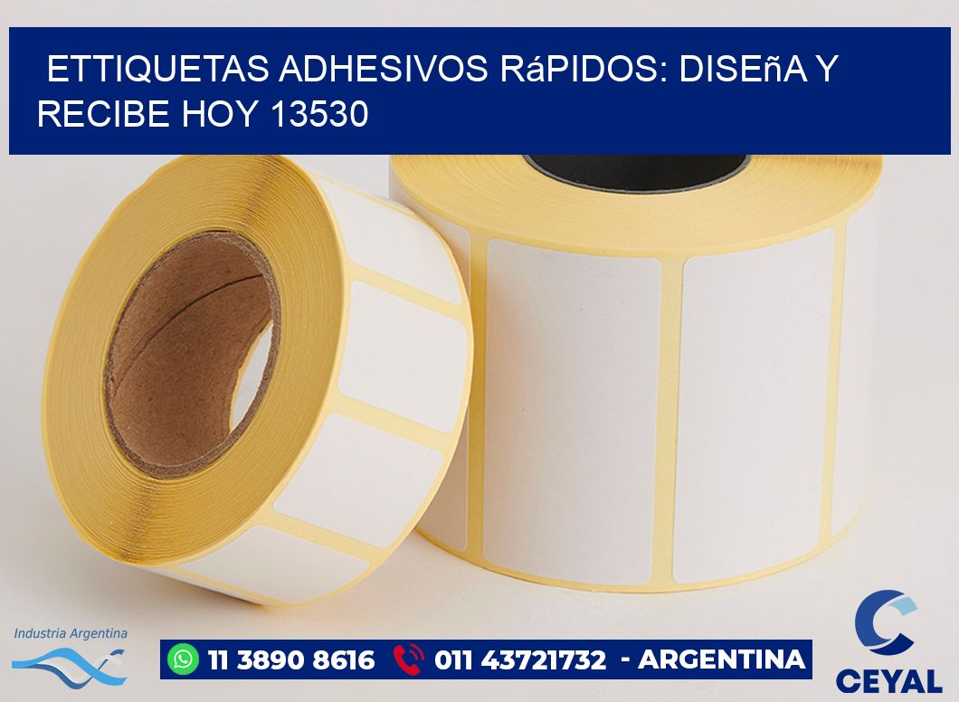 ettiquetas Adhesivos Rápidos: Diseña y Recibe Hoy 13530