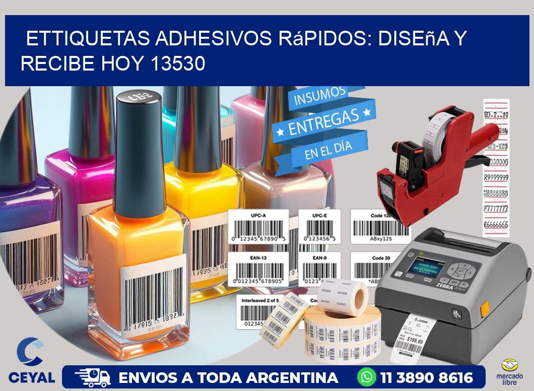 ettiquetas Adhesivos Rápidos: Diseña y Recibe Hoy 13530