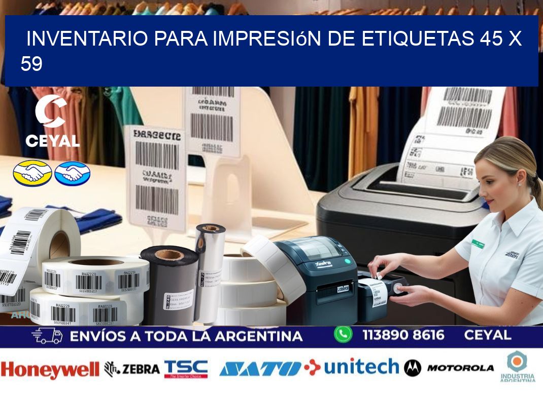 inventario para impresión de etiquetas 45 x 59