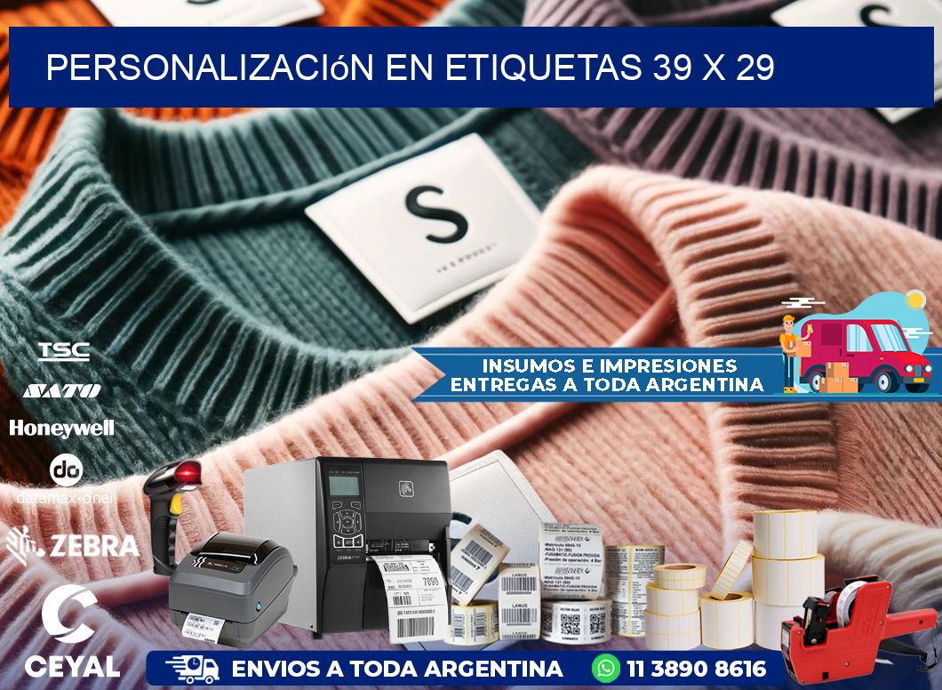 personalización en etiquetas 39 x 29