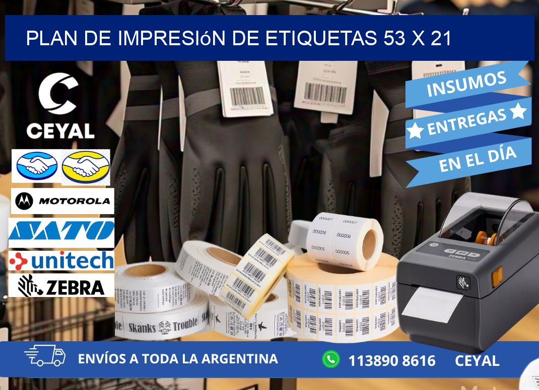 plan de impresión de etiquetas 53 x 21