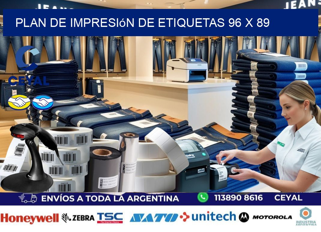 plan de impresión de etiquetas 96 x 89