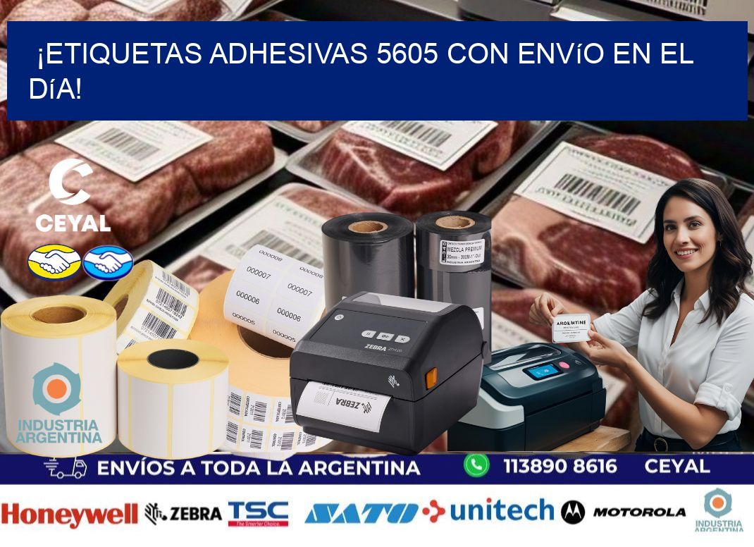 ¡Etiquetas Adhesivas 5605 con Envío en el Día!