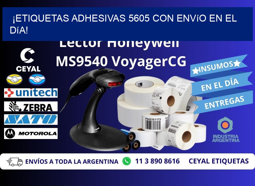 ¡Etiquetas Adhesivas 5605 con Envío en el Día!