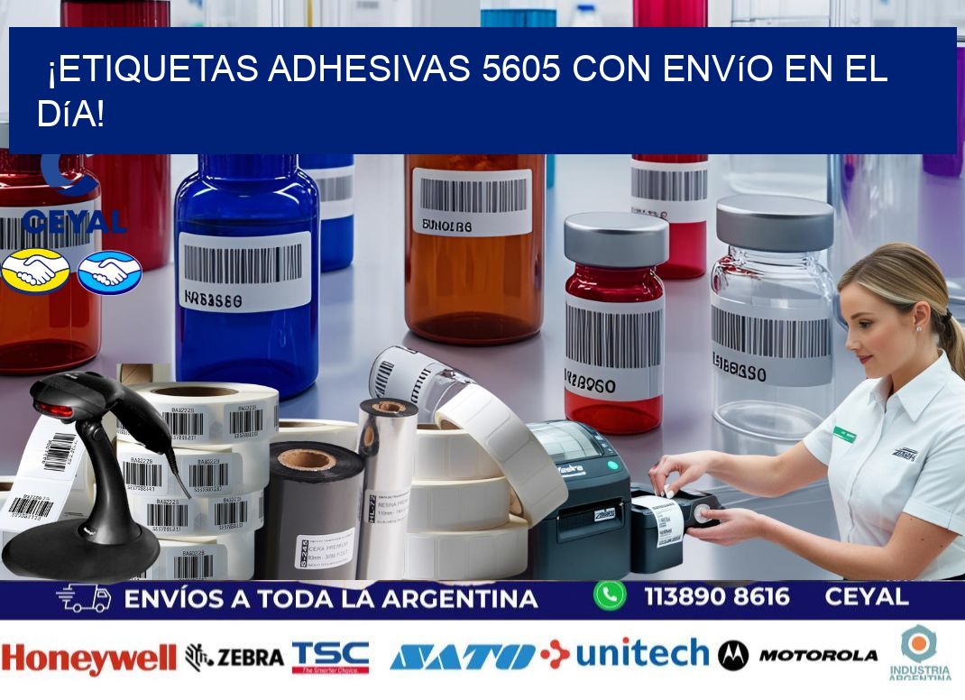 ¡Etiquetas Adhesivas 5605 con Envío en el Día!