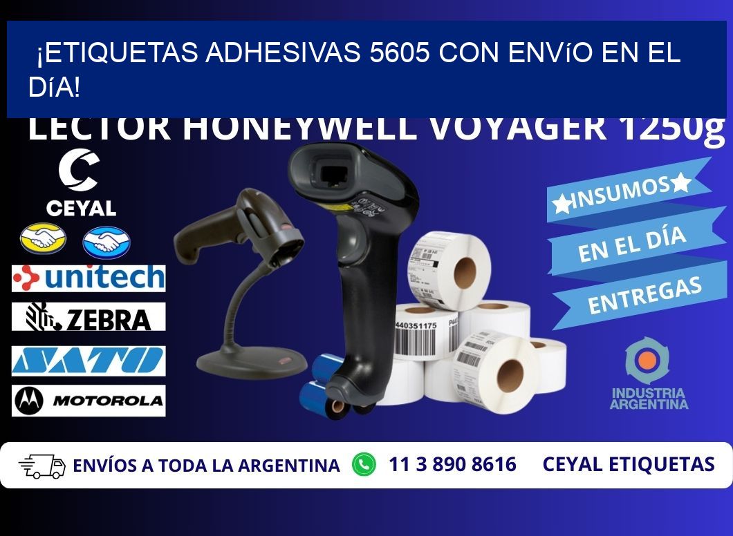 ¡Etiquetas Adhesivas 5605 con Envío en el Día!