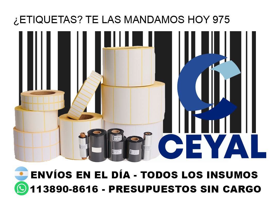 ¿Etiquetas? Te las Mandamos Hoy 975