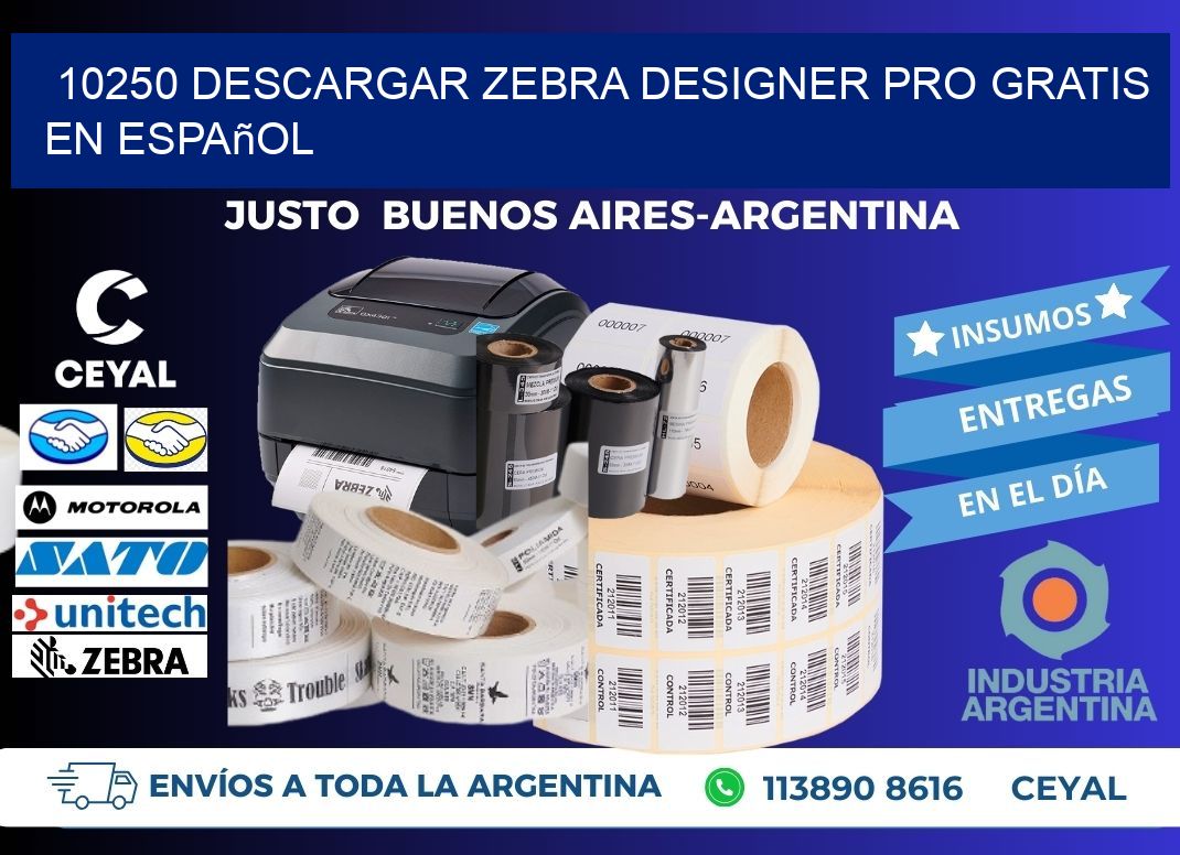 10250 Descargar Zebra Designer Pro gratis en Español