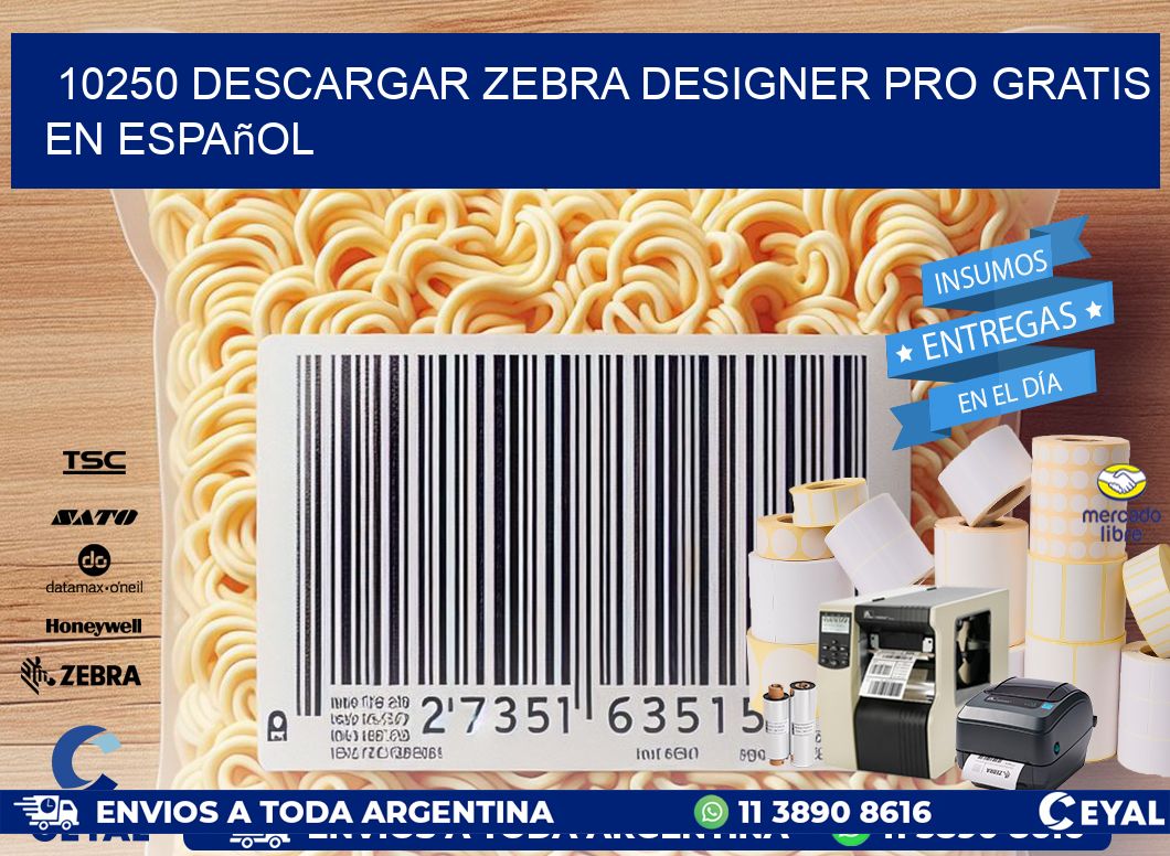 10250 Descargar Zebra Designer Pro gratis en Español