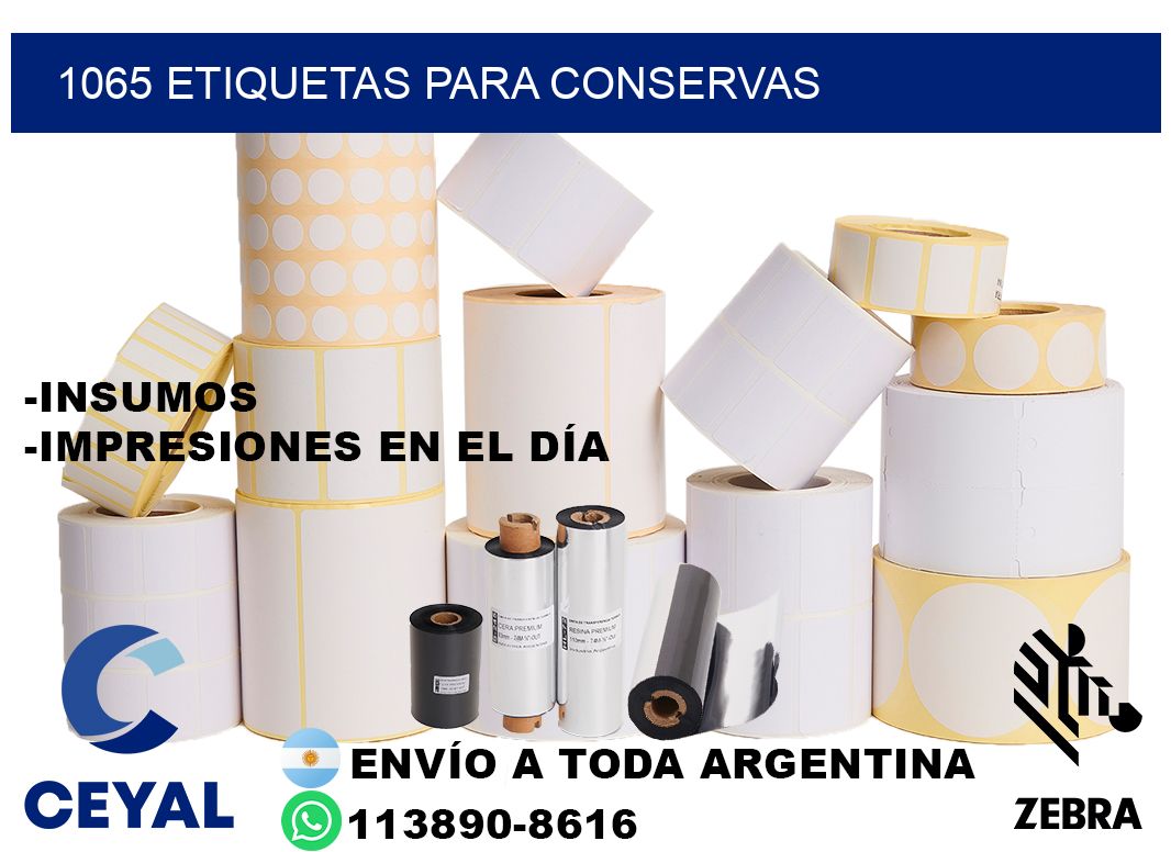 1065 Etiquetas para conservas