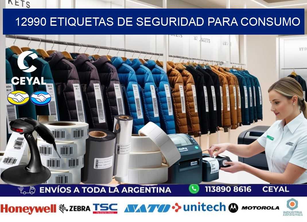 12990 Etiquetas de seguridad para consumo