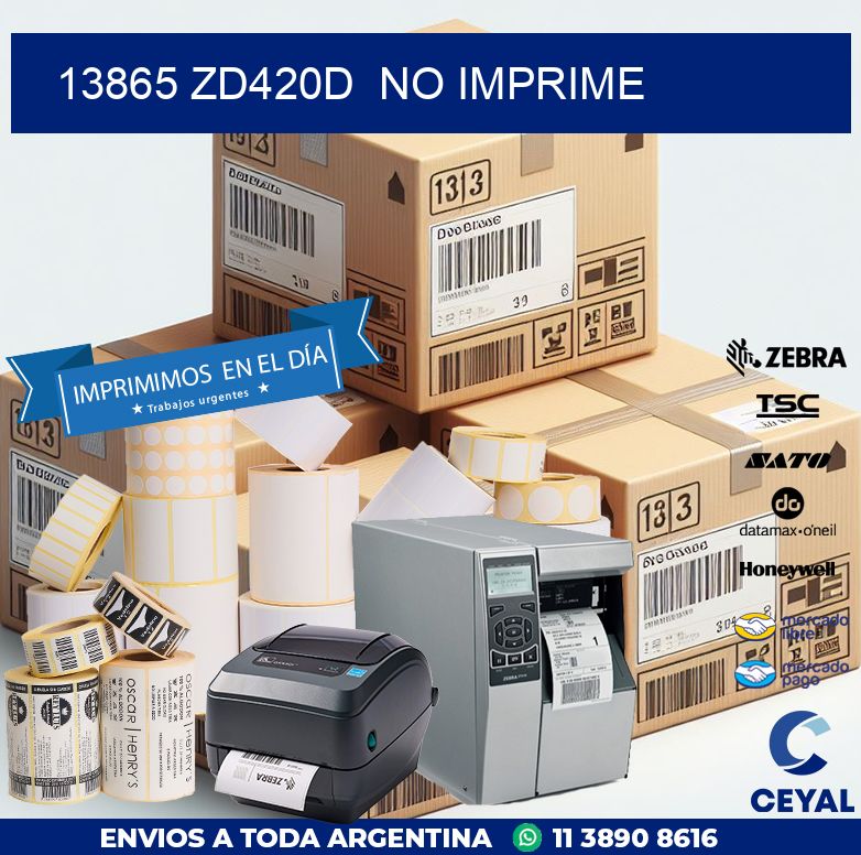 13865 ZD420d  no imprime