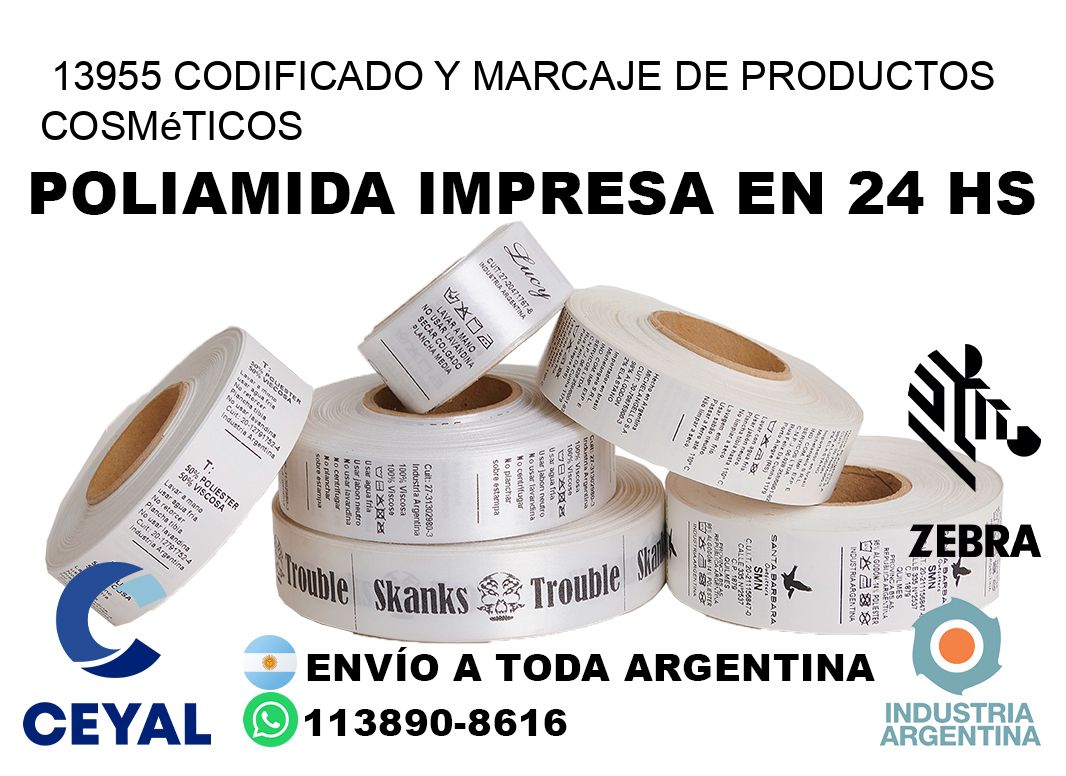 13955 codificado y marcaje de productos cosméticos