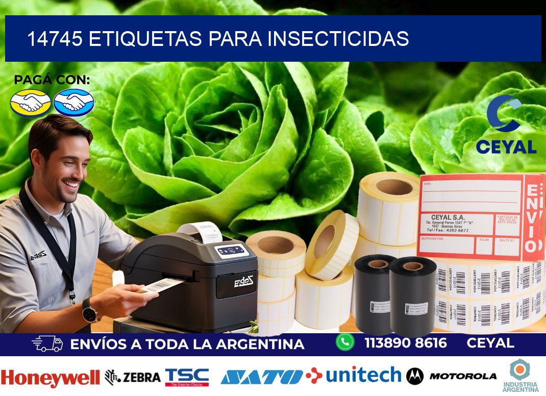 14745 Etiquetas para insecticidas