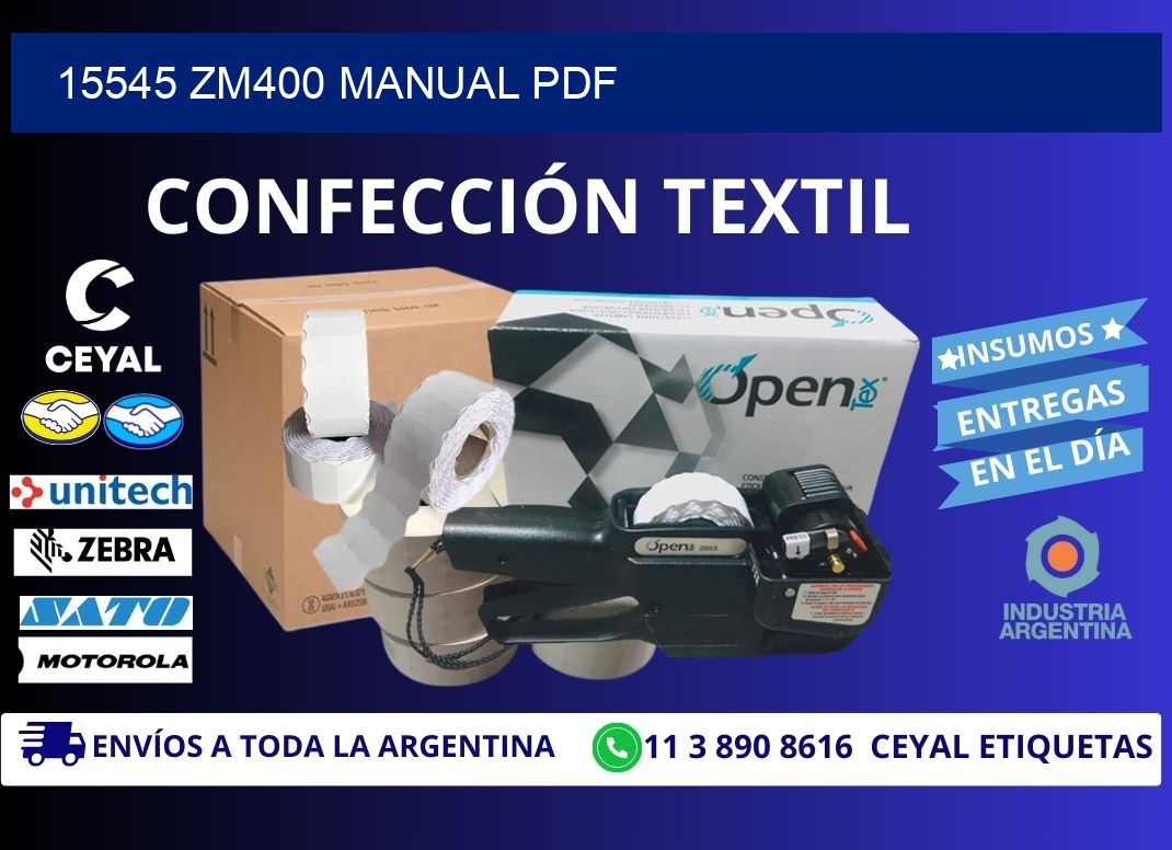 15545 ZM400 manual PDF