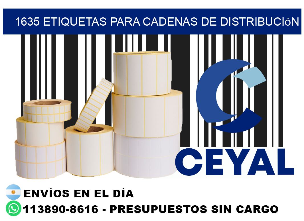 1635 Etiquetas para cadenas de distribución