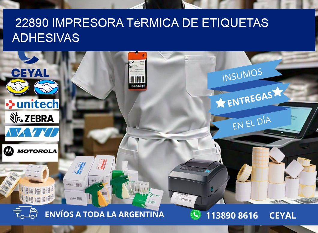 22890 Impresora térmica de etiquetas adhesivas