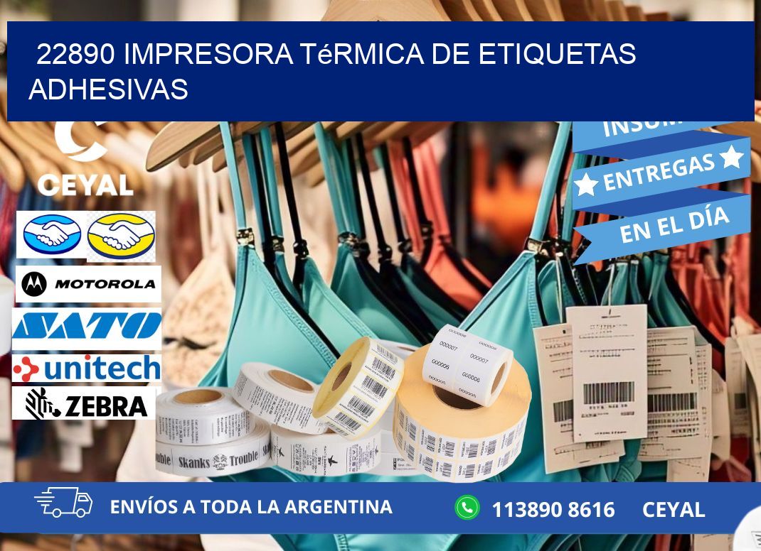 22890 Impresora térmica de etiquetas adhesivas