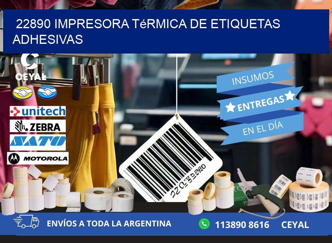 22890 Impresora térmica de etiquetas adhesivas