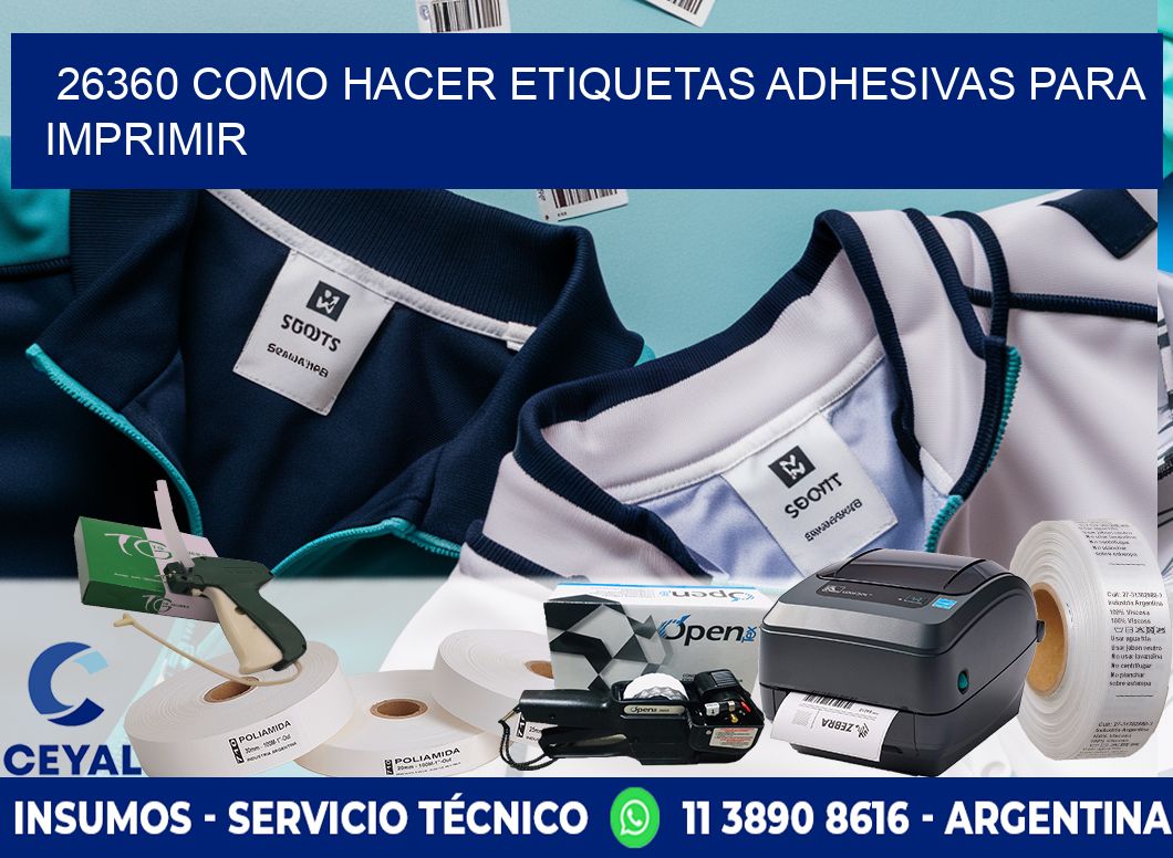 26360 Como hacer etiquetas adhesivas para imprimir