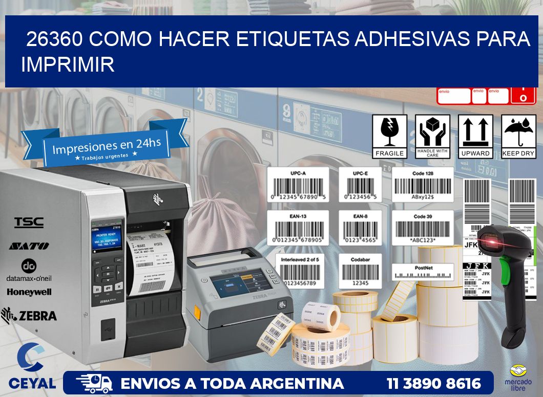 26360 Como hacer etiquetas adhesivas para imprimir