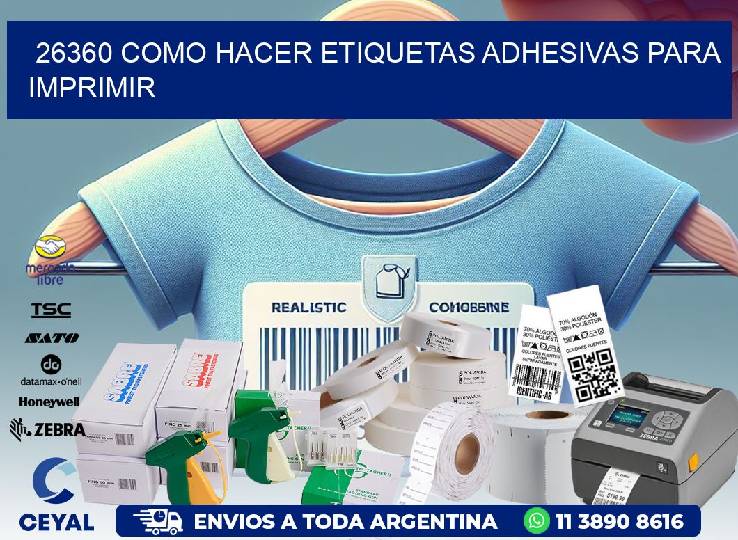 26360 Como hacer etiquetas adhesivas para imprimir