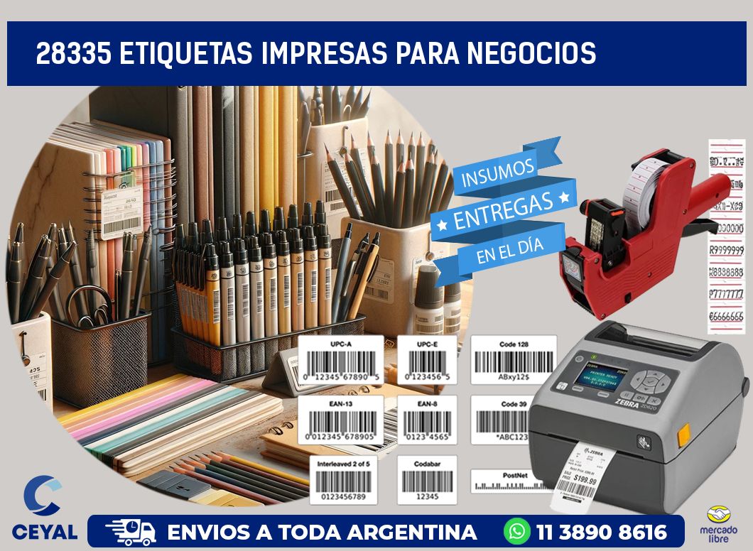 28335 etiquetas impresas para negocios