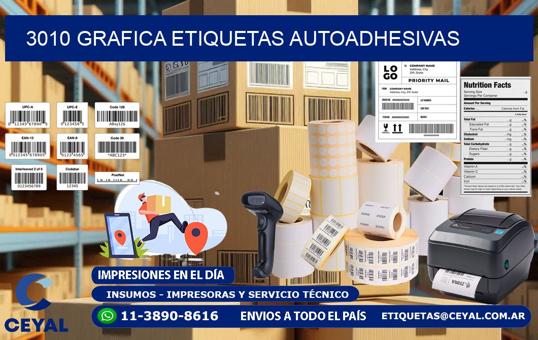 3010 Grafica etiquetas autoadhesivas