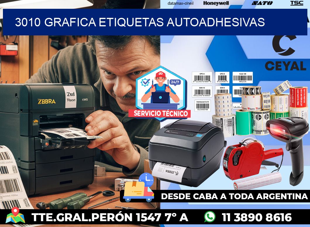 3010 Grafica etiquetas autoadhesivas