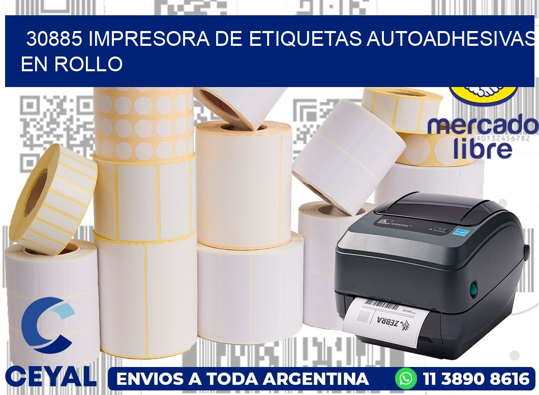 30885 impresora de etiquetas autoadhesivas en rollo