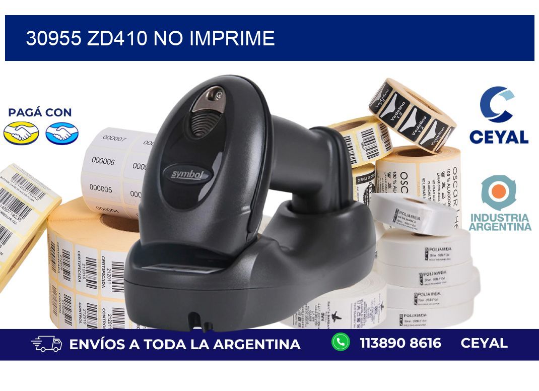 30955 ZD410 no imprime