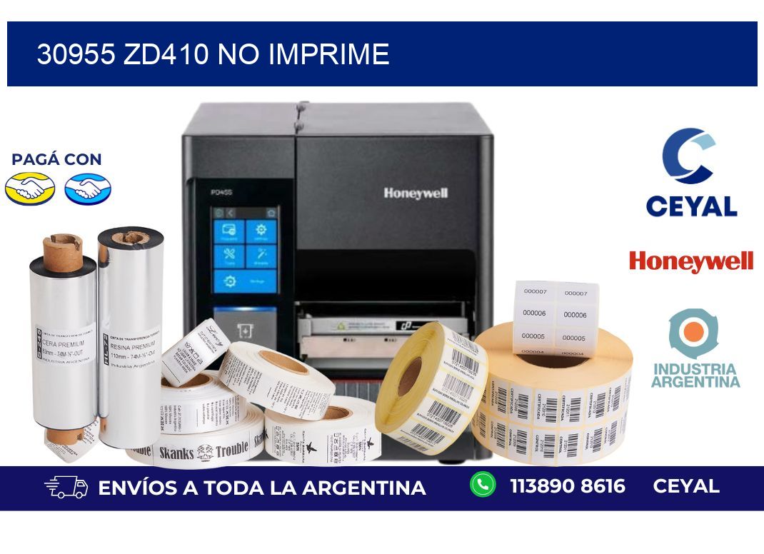 30955 ZD410 no imprime