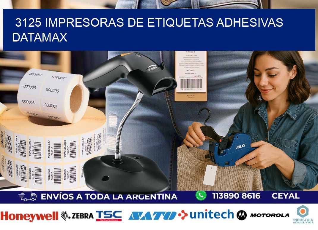 3125 impresoras de etiquetas adhesivas datamax