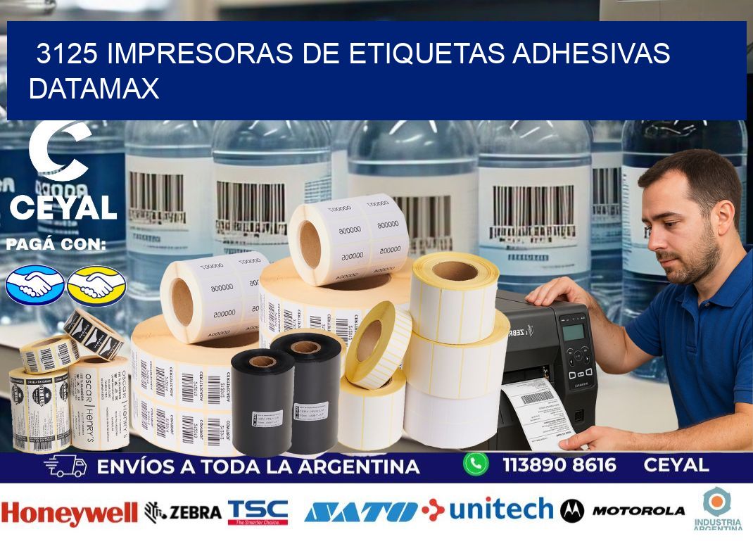 3125 impresoras de etiquetas adhesivas datamax