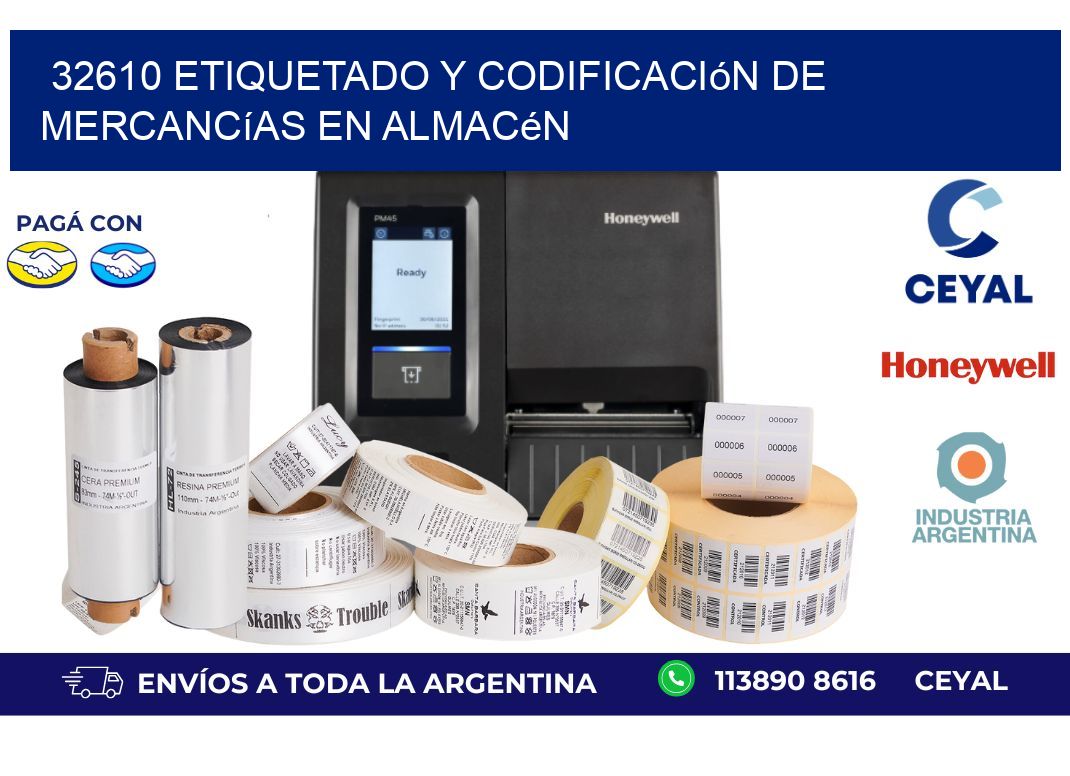 32610 Etiquetado y codificación de mercancías en almacén