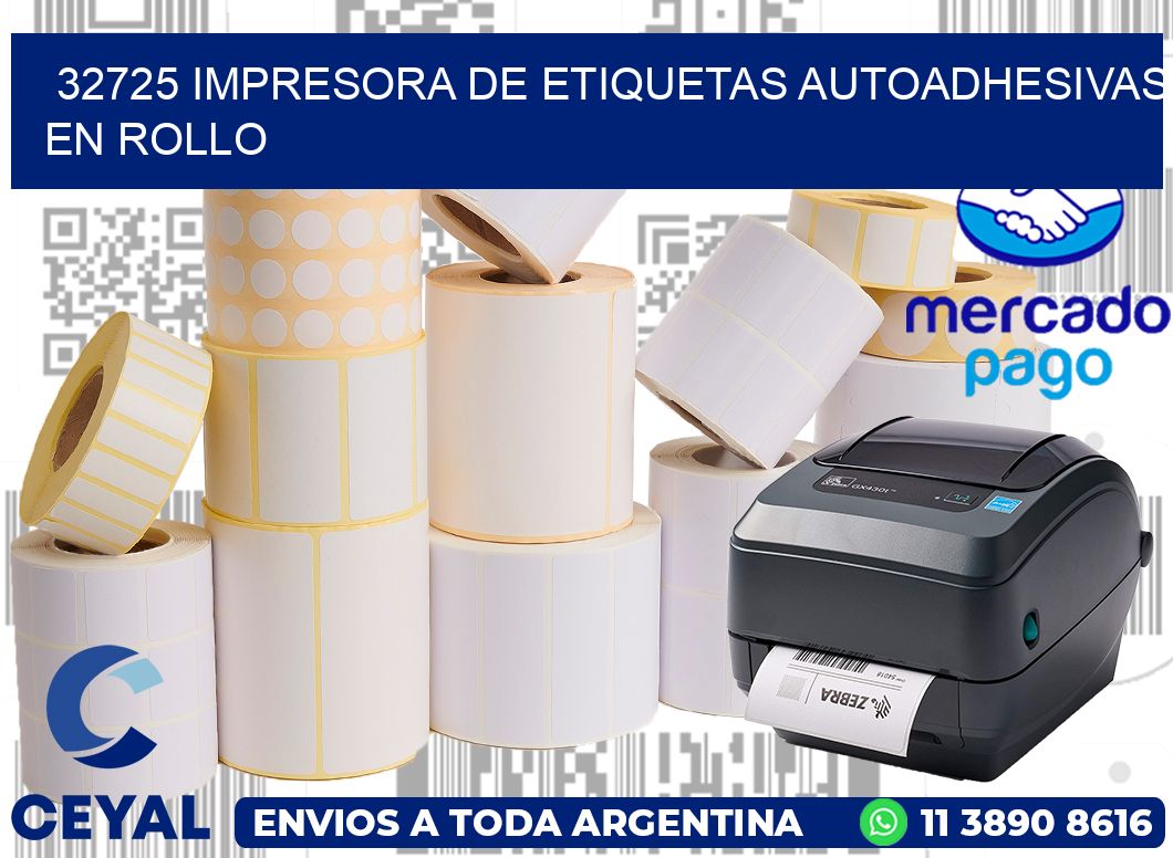 32725 impresora de etiquetas autoadhesivas en rollo