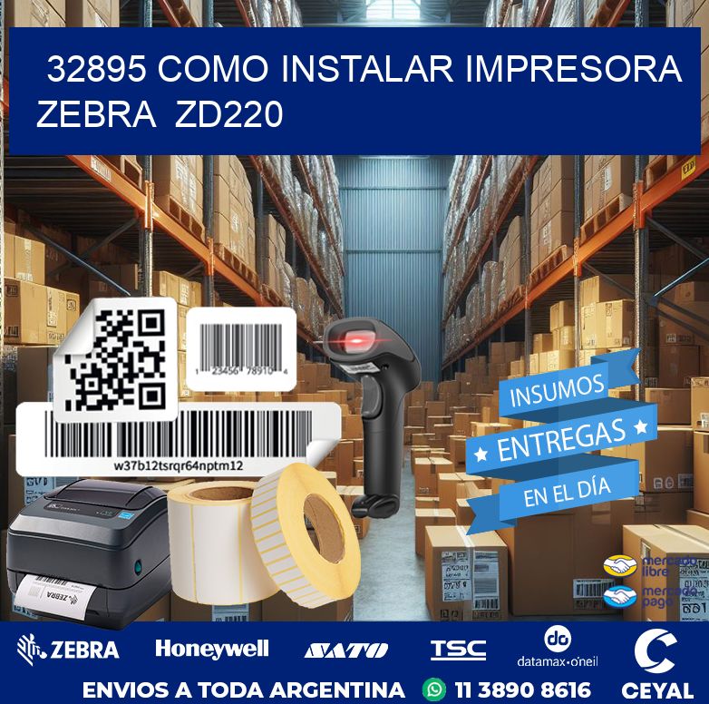 32895 Como instalar impresora Zebra  ZD220
