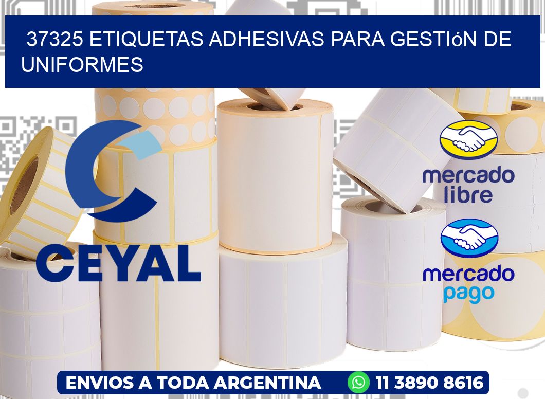 37325 Etiquetas adhesivas para gestión de uniformes