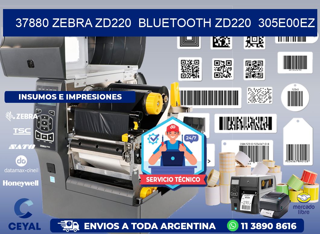 37880 Zebra ZD220  Bluetooth ZD220  305E00EZ