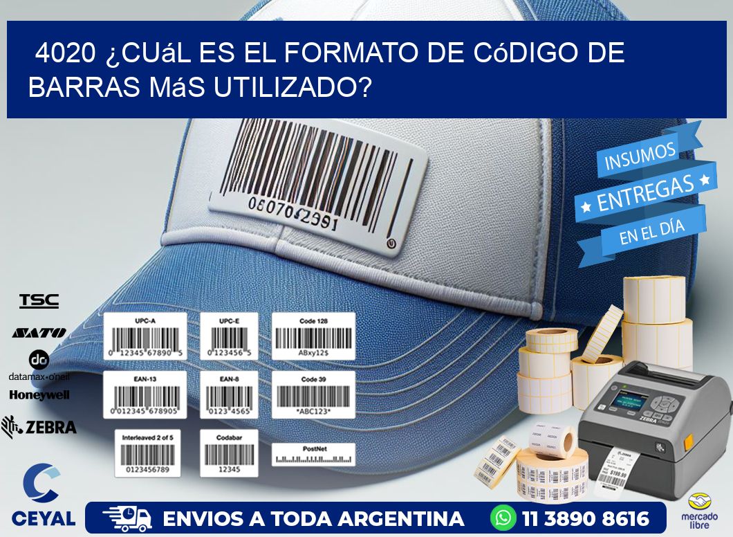 4020 ¿Cuál es el formato de código de barras más utilizado?