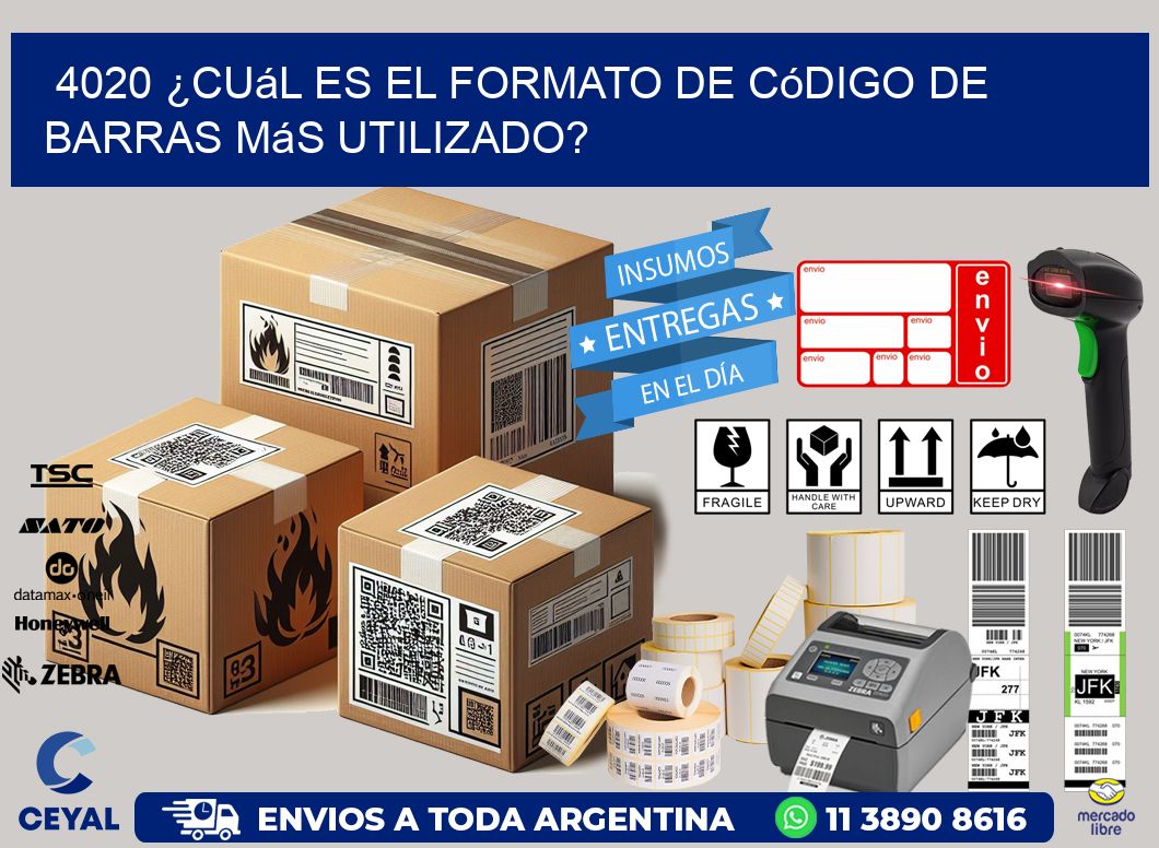 4020 ¿Cuál es el formato de código de barras más utilizado?