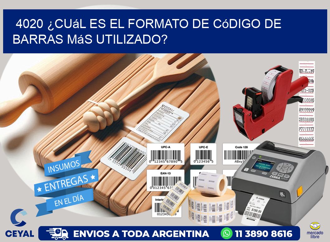 4020 ¿Cuál es el formato de código de barras más utilizado?