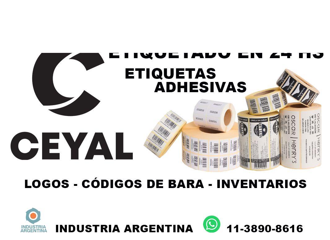 40365 Etiquetas con código de barras para ropa