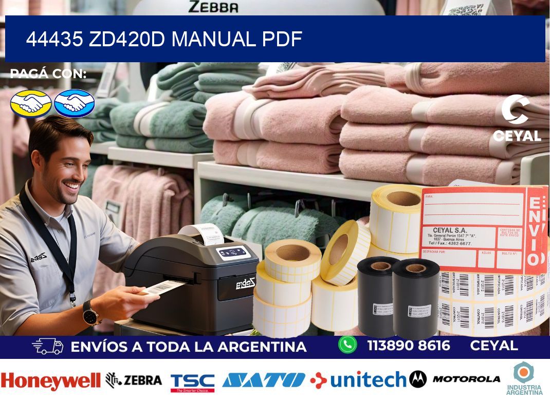 44435 ZD420d manual PDF